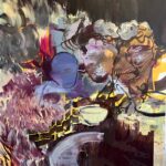 Titel: Mangetout, 200x170cm, 2025, Öl und Acryl auf Leinwand