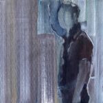 Titel: Tempel V, 40 x 40 cm, Acryl und Öl auf Leinwand,2025